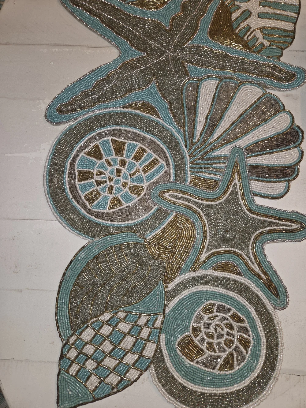 Coastal Beaded Table Runner